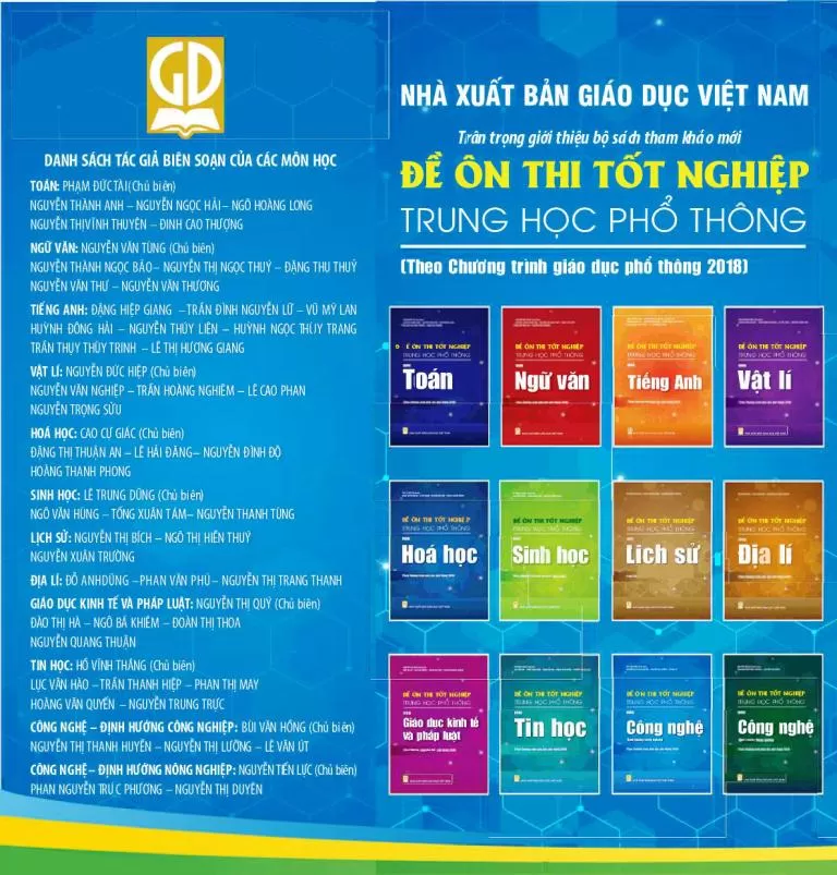 BỘ SÁCH ĐỀ ÔN THI TỐT NGHIỆP THPT (Theo Chương trình GDPT 2018)
